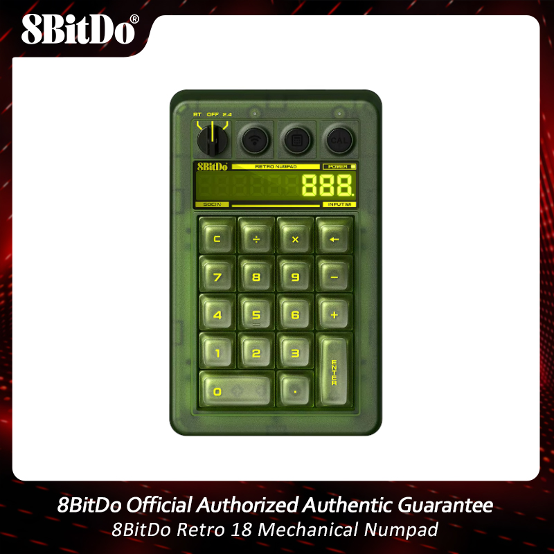 Retro Gaming For Windows - Teclado Numérico Mecânico 8BitDo Retro 18