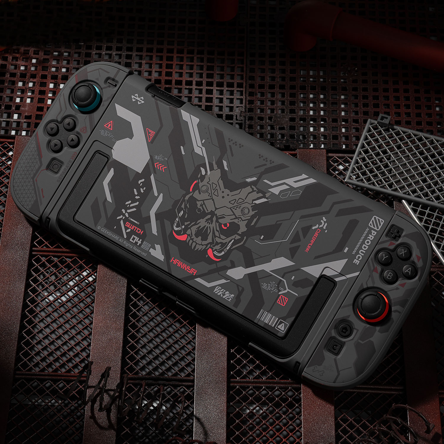 Retro Gaming Case - Mecha fosco duro frente traseira capa