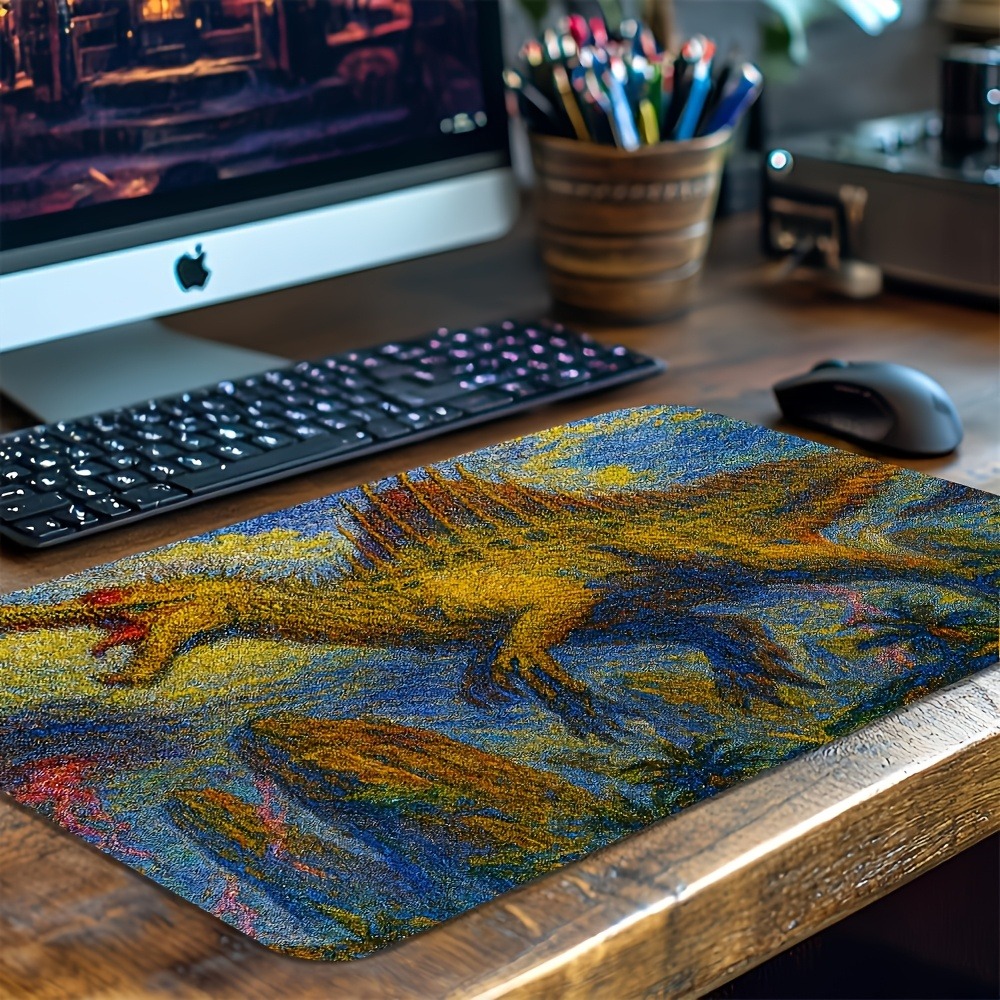 Mouse Gaming Retro - Tapete de Jogo Retro Spinosaurus Antiderrapante