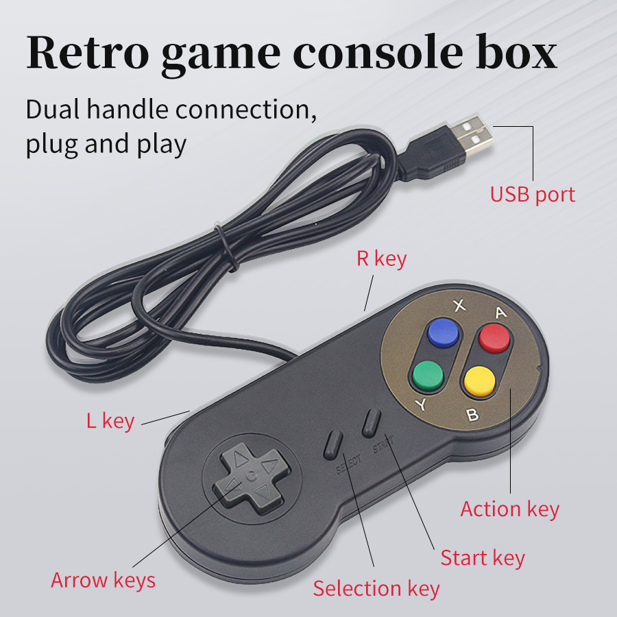 Retro Gaming Raspberry Pi 5 - Controle USB Plug and Play para