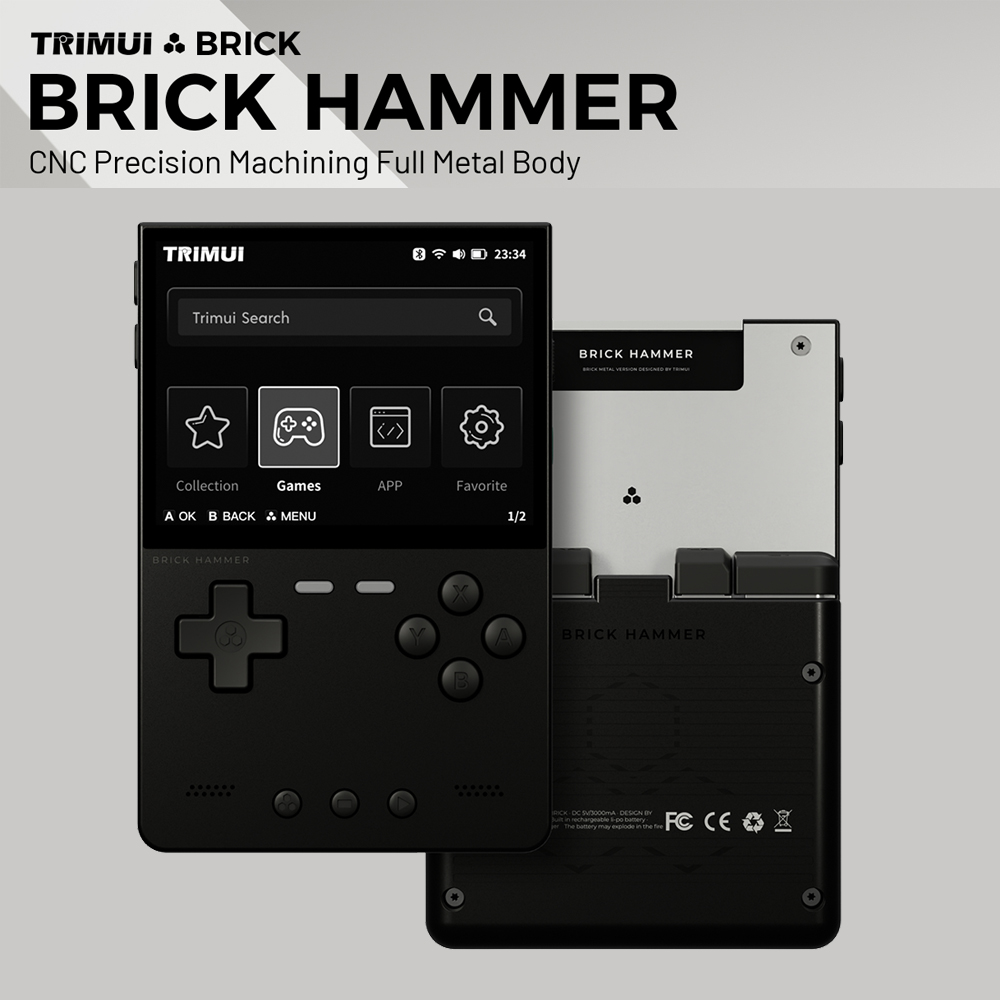 Retro Gaming Images - Console Trimui Brick Hammer com Corpo