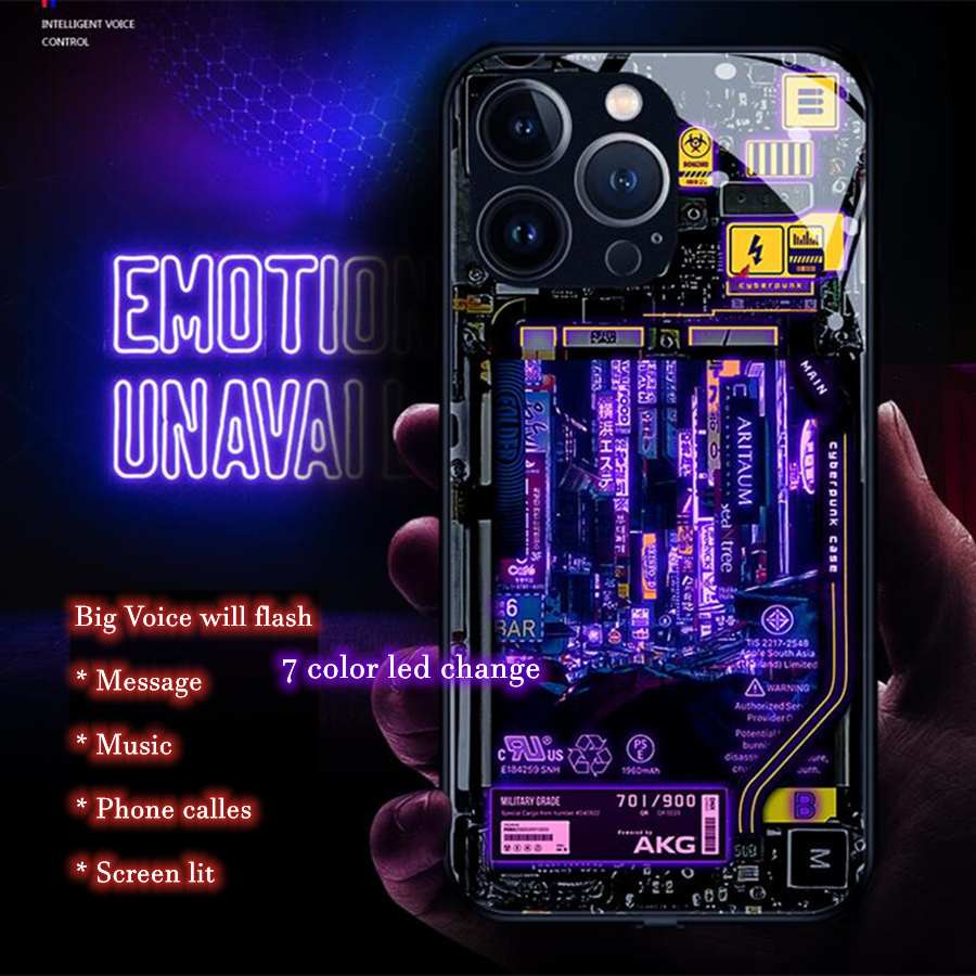 Capa de telefone luminosa inte - Retro Gaming Case avaliação e preço