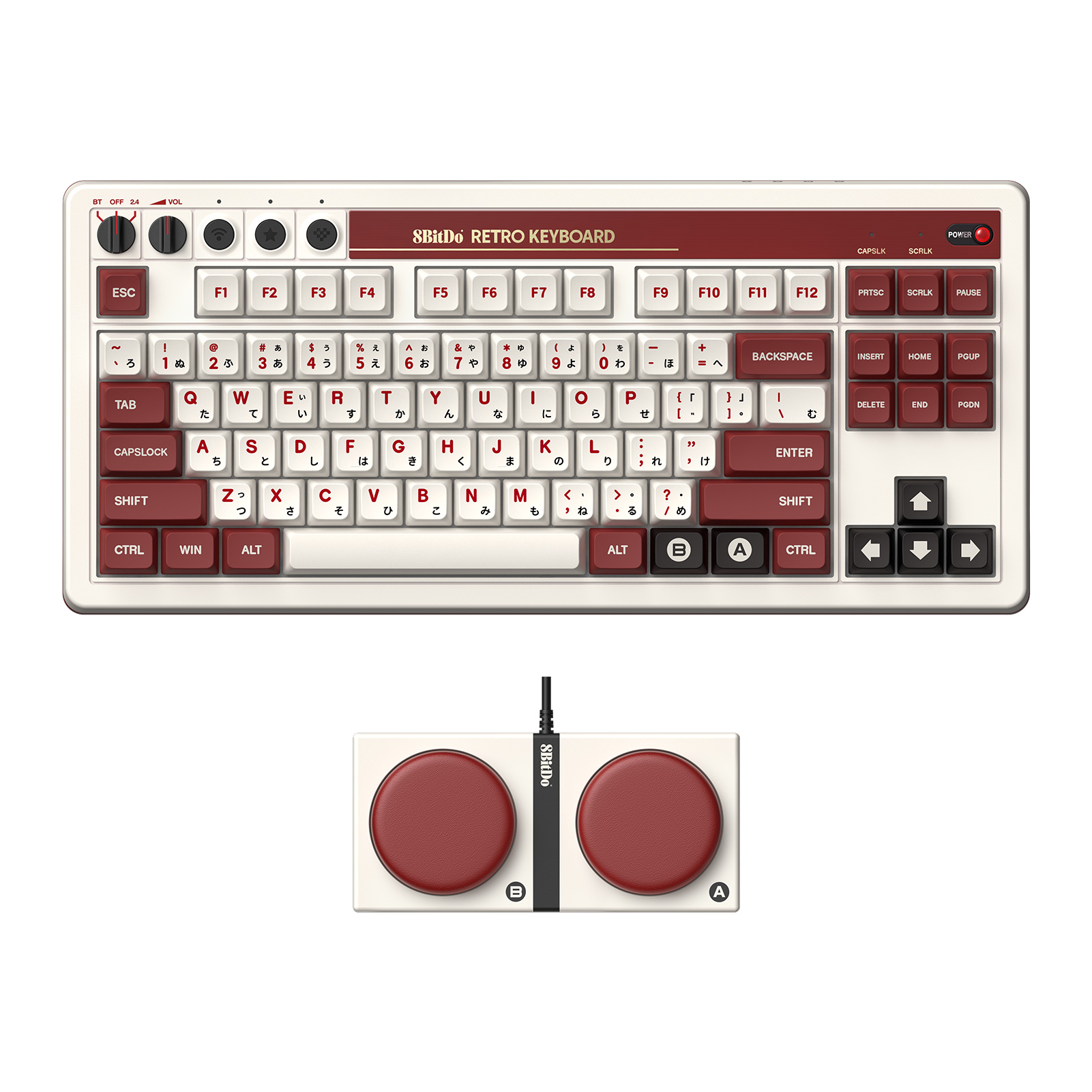 Teclado mecânico retrô 8BitDo, - Retro Gaming For Windows avaliação e preço