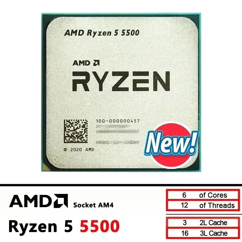 100% Novo Processador AMD R5 5 - Amd Cpu Ryzen 5 avaliação e preço