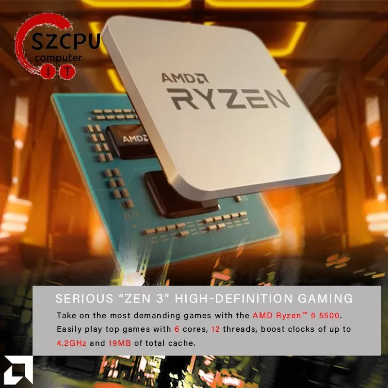 CPU AMD Ryzen 5 5500 Econômico - Amd Cpu Ryzen 5 avaliação e preço