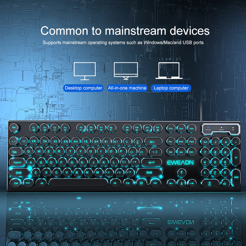 Teclado para jogos de máquina  - Retro Gaming For Windows avaliação e preço