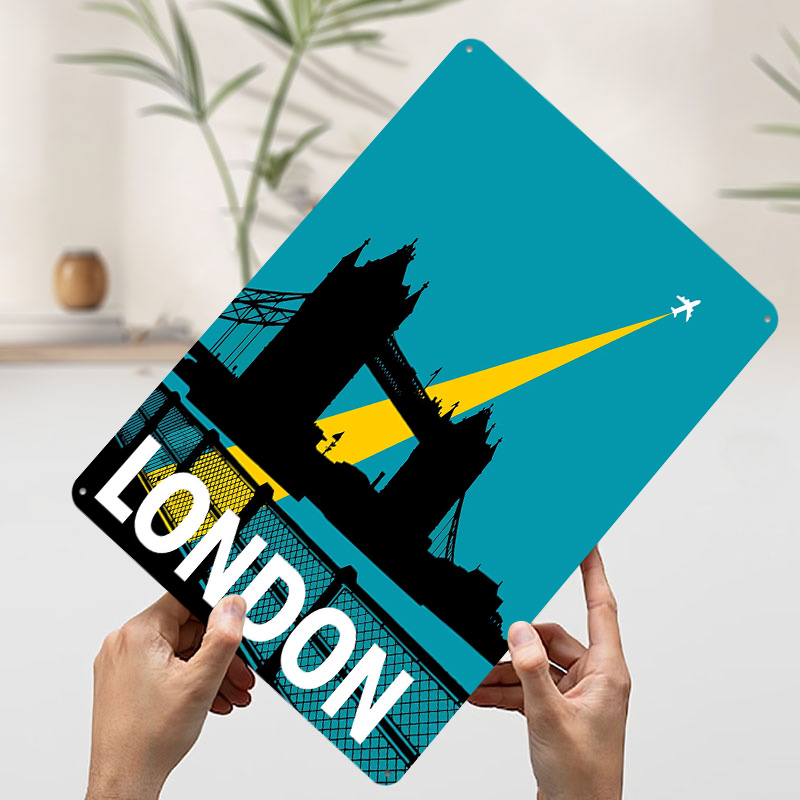 Pôster Metálico London Travel  - Retro Gaming London avaliação e preço