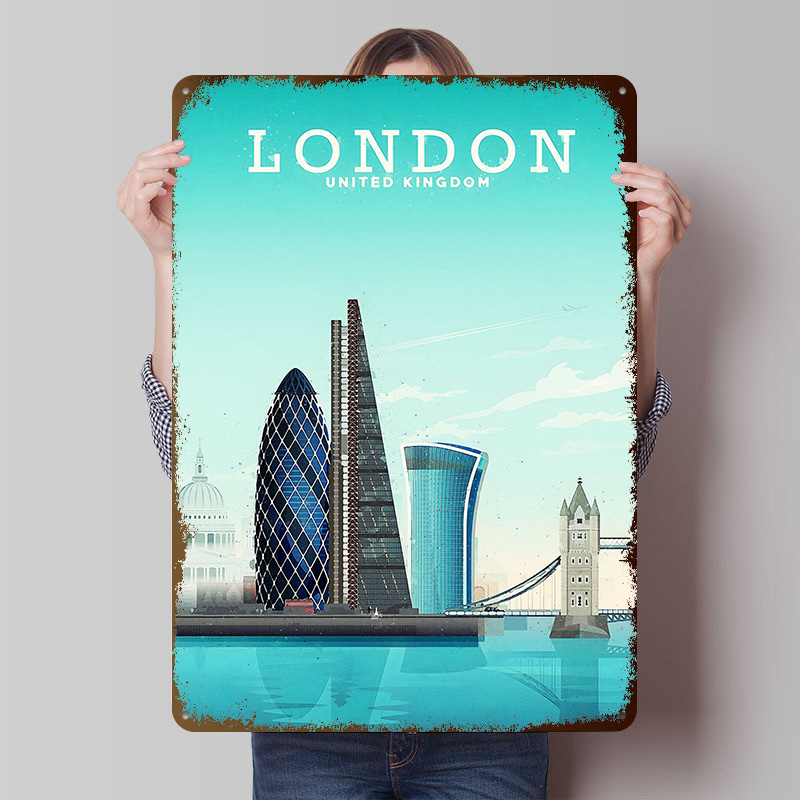 Pôster Metálico de Viagem a Lo - Retro Gaming London avaliação e preço
