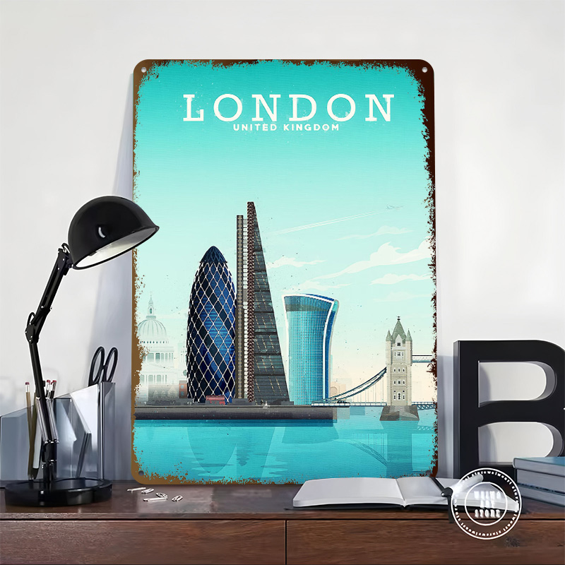 Pôster Metálico de Viagem a Lo - Retro Gaming London avaliação e preço