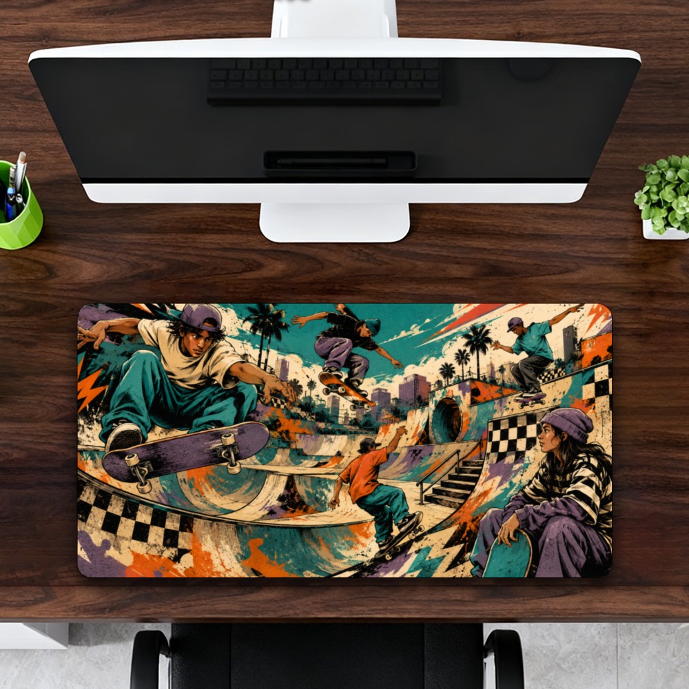Tapete de mesa para skate de r - Mouse Gaming Retro avaliação e preço