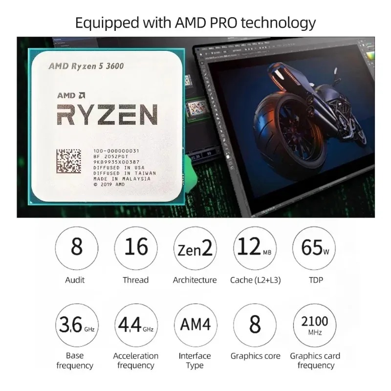 Tray AM4 100% Novo Original AM - Amd Cpu Ryzen 5 avaliação e preço