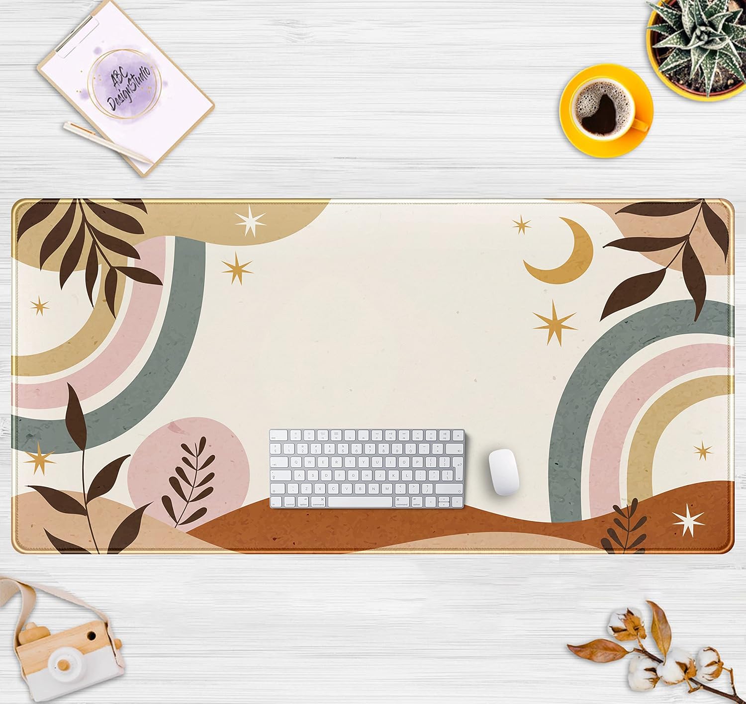 Tapete de mesa Boho retrô abst - Mouse Gaming Retro avaliação e preço