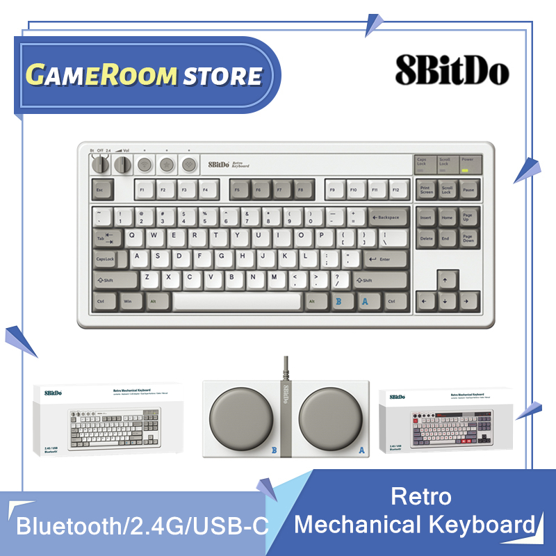 Teclado mecânico retrô 8Bitdo, - Retro Gaming For Windows avaliação e preço